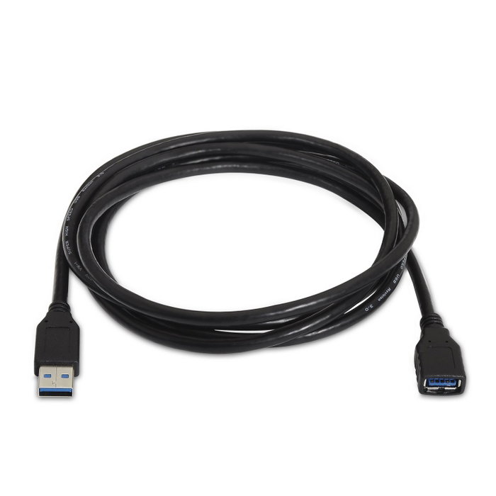 Aisens Cable de Extensión USB 3.2 Gen 1 de 2m Negro (A/M-A/H) A105-0042